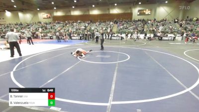 109 lbs Consolation - Benson Tanner, USA Gold vs Brandon Valenzuela, Pounders WC
