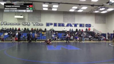157 lbs Champ. Round 1 - Jesiah Vasquez, Modesto College vs Roman Gutierrez, Fresno City College