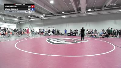 52 lbs Cons. Round 4 - Drew Heisler, The Fort Hammers Wrestling vs Rocco Gannon, Inland Northwest Wrestling Training Center