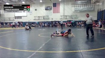 120 lbs Champ. Round 2 - Preslyn Waadevig, Mountain View vs Jacie Miller, Sherwood