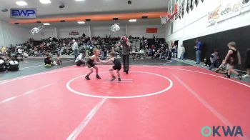 52 lbs Quarterfinal - Cassius Siers, Lake Legends Wrestling Club vs Eli Wagoner, Beggs Youth Wrestling Program