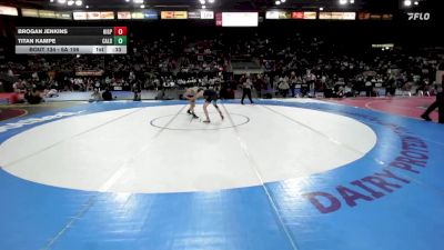 6A 106 lbs Cons. Round 1 - Brogan Jenkins, Highland-P vs Titan Kampe, Caldwell