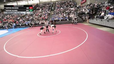 4A 145 lbs Champ. Round 1 - Sophia Richens, Uintah vs Sophie Allred, Green Canyon