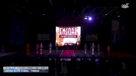 United Elite Cheer - FIERCE [2025 L2.2 Junior - PREP - D2 Day 1] 2025 Encore Grand Nationals