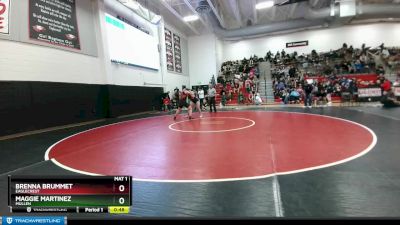 170 lbs Cons. Semi - Brenna Brummet, Eaglecrest vs Maggie Martinez, Mullen