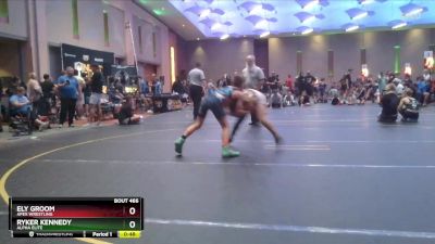 87 lbs Cons. Semi - Ely Groom, Apex Wrestling vs Ryker Kennedy, Alpha Elite