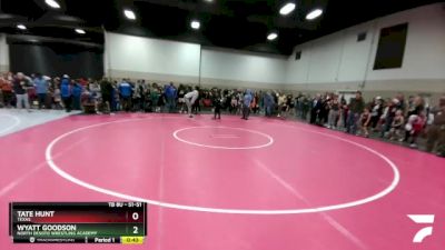 51-51 lbs Round 2 - Wyatt Goodson, North DeSoto Wrestling Academy vs Tate Hunt, Texas