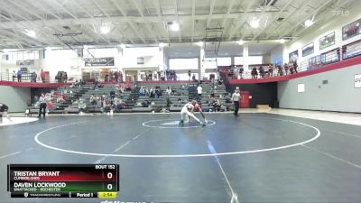 125 lbs Cons. Round 2 - Tristan Bryant, Cumberlands vs Daven Lockwood, Unattached - Rochester