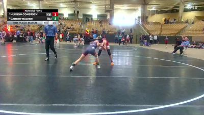 90 lbs 3rd Place Match - Hudson Comstock, TN Wrestling Academy vs Carter Walker, Cougar Wrestling Club