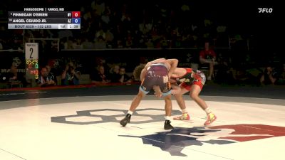 132 lbs 1st Place Match - Finnegan O'Brien, NY vs Angel Cejudo Jr., AZ