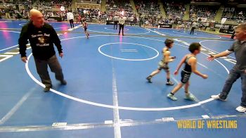 58 lbs Consi Of 8 #1 - Anterryo Banner, HURRICANE WRESTLING ACADEMY vs Oakley Reed, Proving Grounds Wrestling