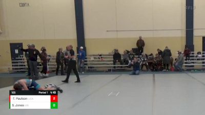 105 lbs 3rd Place Match - Tyler Paulson, LAW La Crosse Area Wrestling vs Slaton Jones, Legends Of Gold