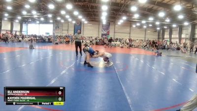 96 lbs Rd# 7- 10:45am Saturday Final Pool - Kayden Madrigal, West Coast Elite vs Eli Anderson, Untouchables