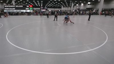157 lbs Cons. Rd Of 32 - Montgomery Willison, Legacy Wrestling Center vs Keon Callies, MN Elite Wrestling Club