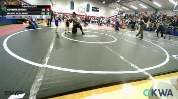 45 lbs Round Of 16 - Gunnar Sutton, Vinita Kids Wrestling vs Brady Mulliniks, Victory Youth Wrestling