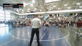 120 lbs Champ. Round 3 - Taegan Leavitt, Spanish Fork vs Lucas Herbert, Maple Mountain