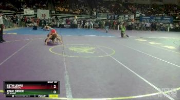 D 1 145 lbs Champ. Round 2 - Seth Lewis, Fontainebleau vs Cole Didier, St. Amant