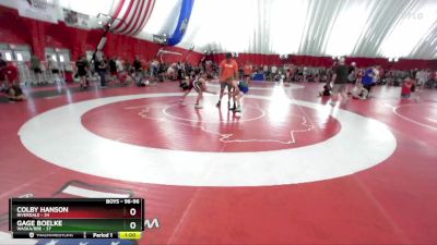 96-96 lbs Round 1 - Gage Boelke, Waska/BBE vs Colby Hanson, Riverdale