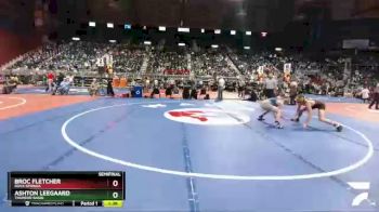 4A-132 lbs Semifinal - Ashton Leegaard, Thunder Basin vs Broc Fletcher, Rock Springs