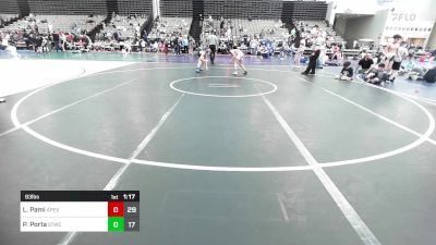 93 lbs Rr Rnd 2 - Logan Pami, Apex K-6 Club vs Parker Porta, Shore Thing WC