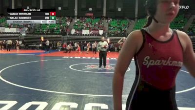 6-7A 132 Champ. Round 1 - Selah Schrock, Sparkman vs Alicia Whitman, Thompson HS