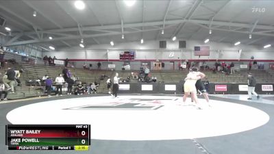 285 lbs 5th Place Match - Jake Powell, Tiffin vs Wyatt Bailey, Ashland