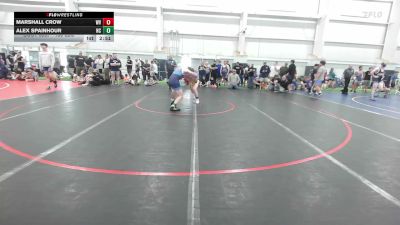 153 lbs Consi Of 8 #2 - Marshall Crow, WV vs Alex Spainhour, NC