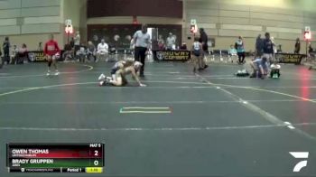 78 lbs Champ. Round 1 - Brady Gruppen, Ares vs Owen Thomas, Untouchables