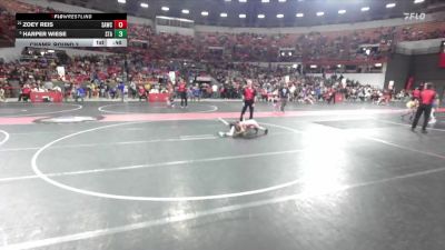 55 lbs Champ. Round 2 - Harper Wiese, Stanley-Boyd vs Zoey Reis, Seymour Area Wrestling Club