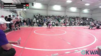 64 lbs Rr Rnd 3 - Keaton Gregory, Vian Wrestling Club vs Liliana Guerrero, Brushy Wrestling Club