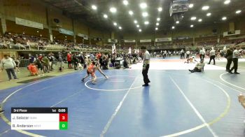 95 lbs 3rd Place - Jorrdan Salazar, Duran Elite vs Breadyn Anderson, Western Colorado WC