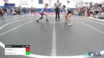 98 lbs Rr Rnd 2 - Brayleigh Cooper, Tecumseh Youth Wrestling vs Bristol St. Clair, Choctaw Ironman Youth Wrestling