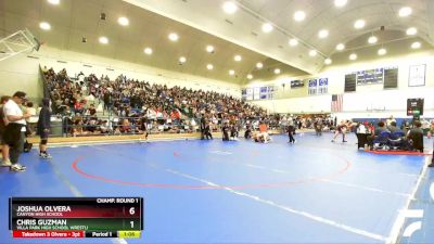 157 lbs Champ. Round 1 - Chris Guzman, Villa Park High School Wrestli vs Joshua Olvera, Canyon High School