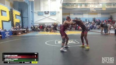 190 lbs Cons. Round 1 - Xavier Moore, Red Lion Christian Academy vs Jordan Curry, Milford Senior