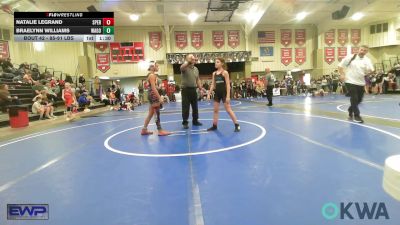 85-91 lbs Rr Rnd 2 - Natalie LeGrand, Sperry Wrestling Club vs Braelynn Williams, Wagoner Takedown Club