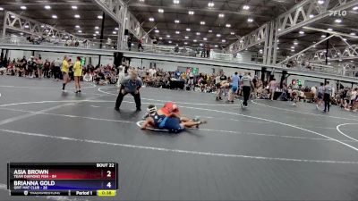 165 lbs Round 6 (8 Team) - Asia Brown, Team Diamond Fish vs Brianna Gold, Grit Mat Club