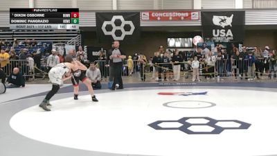 117 lbs Cons. Sub-quarters - Dixon Osborne, Rushville Wrestling vs Dominic Pangrazio, Revolution Elite Wrestling Club