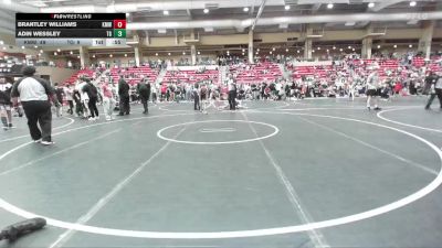 120 lbs Round 2 (4 Team) - Brantley Williams, Kansas Mayhem vs Adin Wessley, Top Guns