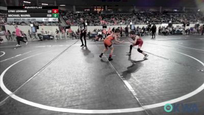 58 lbs Consi Of 8 #1 - Lynx Lehman, Lexington Wrestling Club vs Michael Mairel, Perry Wrestling Club