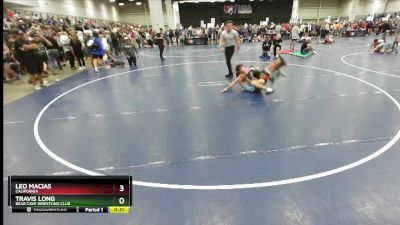 132 lbs 7th Place Match - Leo Macias, California vs Travis Long, Bear Cave Wrestling Club