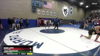 165 lbs Champ. Round 2 - Cross Rodriguez, Calvary Chapel vs David Lopez, Golden West