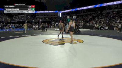 145 lbs Semifinal - Aila Duus, Fremont (Sunnyvale) (CC) vs Delarie Juarez, Northview (SS)