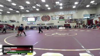145 lbs Champ. Round 2 - Bailey Hasbell, Elgin vs Hannah Kriwox, Canyon Ridge
