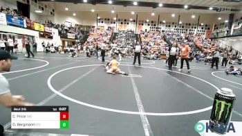 67 lbs Consi Of 4 - Cooper Price, Tahlequah Wrestling Club vs Dax Bergmann, Grove Takedown Club