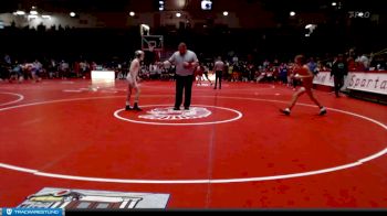 106 lbs Semifinal - Gunner Butt, New Palestine vs Caleb Patterson, Jasper