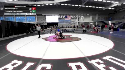 184 lbs Champ. Round 1 - Braeden Gray, Castleton vs Eamon Callaghan, Ithaca