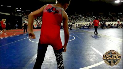 61 lbs Round Of 16 - Bronson Stephens, F-5 Grappling vs Creed Williams, Harrah Little League Wrestling