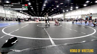 85 lbs Rr Rnd 4 - Ryder Taylor, Untouchables Girls Black vs Tori Conn, Washington K-6