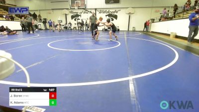 85 lbs Rr Rnd 5 - Jacob Boren, Verdigris Youth Wrestling vs Klay Adams, Miami Takedown Club