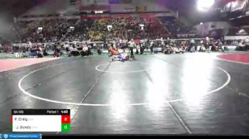 5A 145 lbs Quarterfinal - Jace Bundy, Thunder Ridge vs Porter Craig, Coeur D`Alene